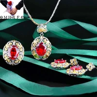 wholesale je350 european fashion womangirl partybirthday wedding gift zircon 18kt gold necklaceringearrings jewelry set