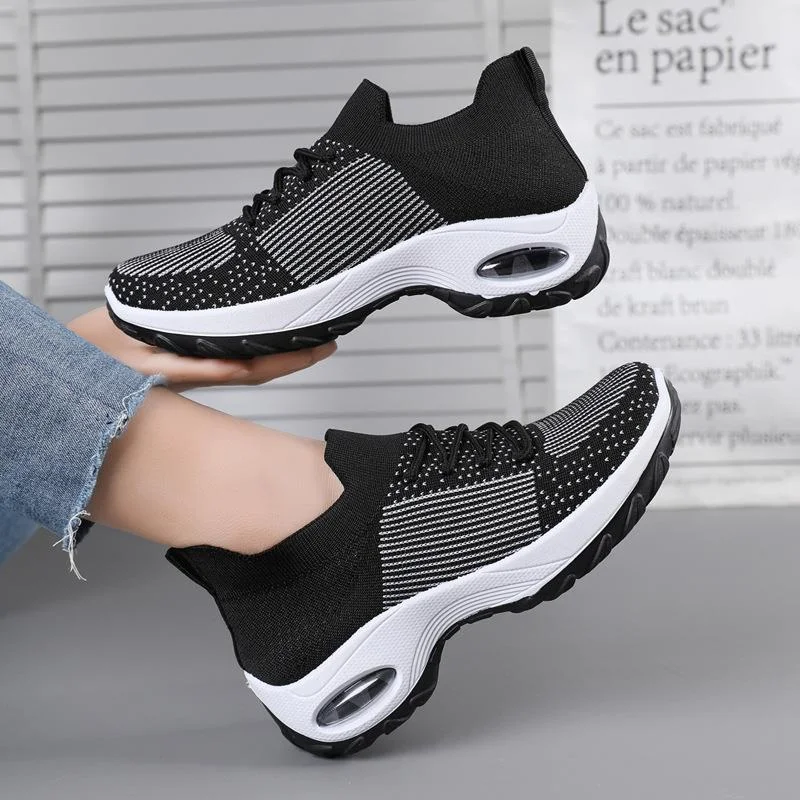 

Casual Shoes Women Sneakers Fashion Lace-Up Ladies Mesh Shoe Footwear Outdoor Chunky Comfortable Platform Shoes Zapatos De Mujer