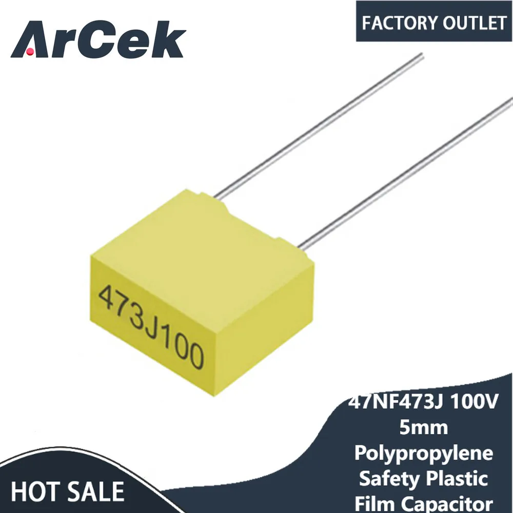 

20 шт. корректирующий конденсатор 47 НФ 473J 100 в 5 мм