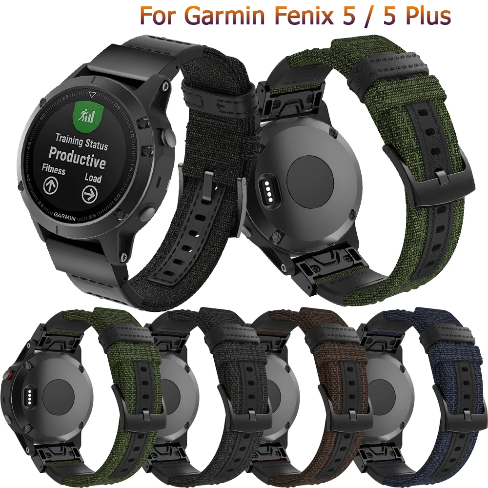 Фото Модный классический ремешок 22 мм для умных часов Garmin Fenix 5/5Plus, сменный браслет для Garmin Forerunner 935 Frontier №1