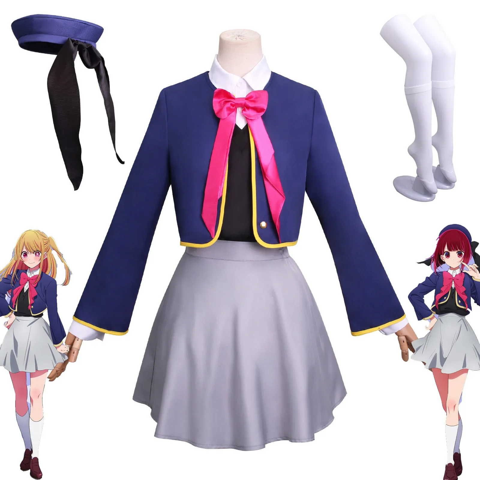 Аниме Oshi No Ko Hoshino Rubii Arima Kano Косплей Костюм Полный комплект