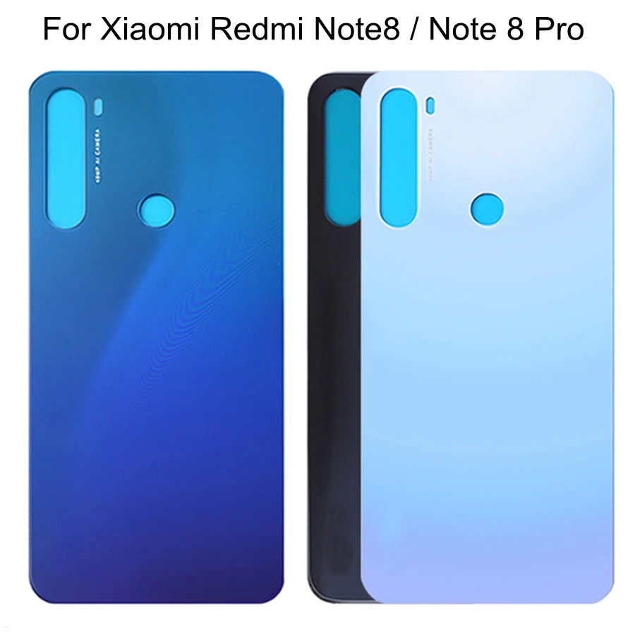 

New For Xiaomi Redmi Note8 Note 8 Pro Battery Back Cover 3D Glass Panel For Redmi Note 8 Rear Door Housing Case Adhesive Replace