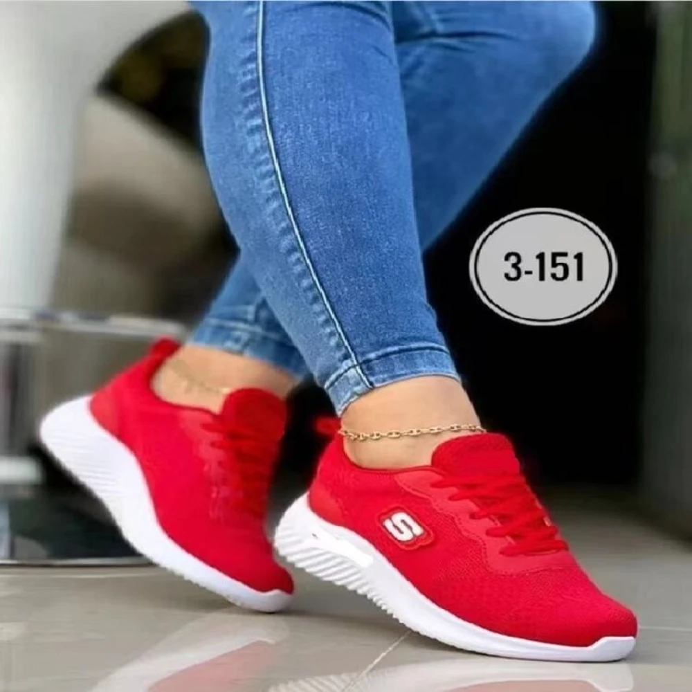 

2022 Women Sneakers Outdoor Breathable Sneakers Women Walking Shoes Women Loafers Chunky Sneakers Slip on Shoes Large Size 35~43