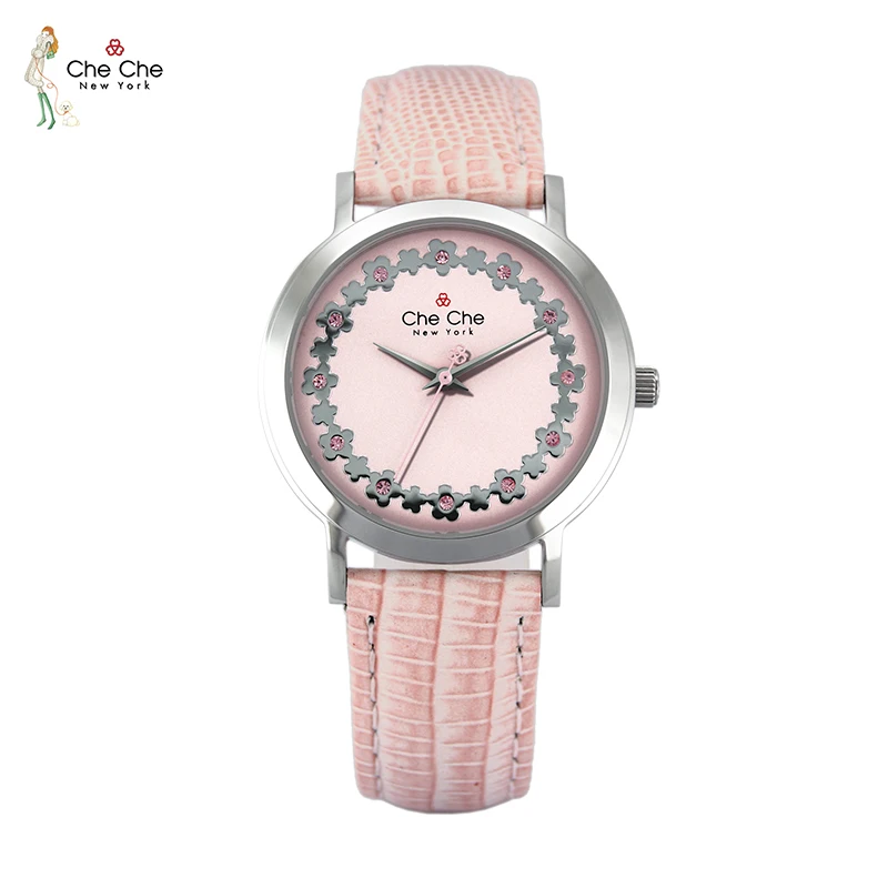CHE CHE CC023 Women's watches authentic new simple temperament niche fashion trend flower quartz watch college wind enlarge