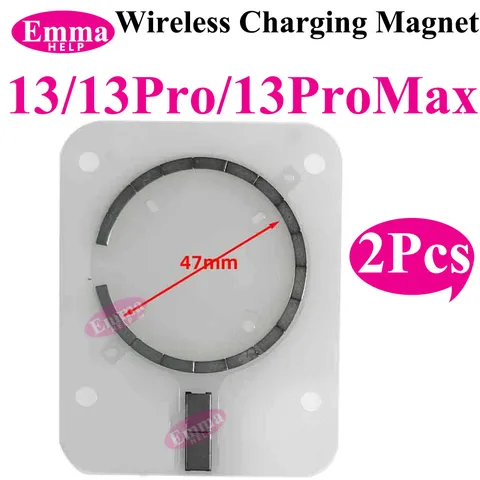 2 шт. Magsafe магнитное металлическое кольцо внутреннее для iPhone 16 15 Plus 12 13 14 Pro Max мини-замена магнита для беспроводной зарядки