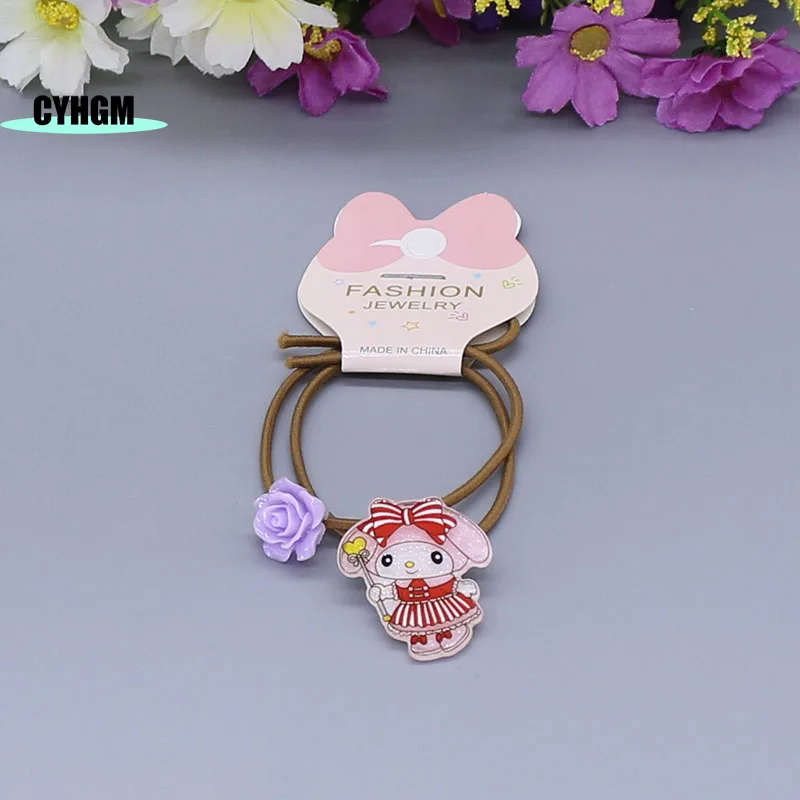 

wholesale New Fashion velvet scrunchies Elastic hair band Cartoon girls hair rubber band women's hair accessories B02-5