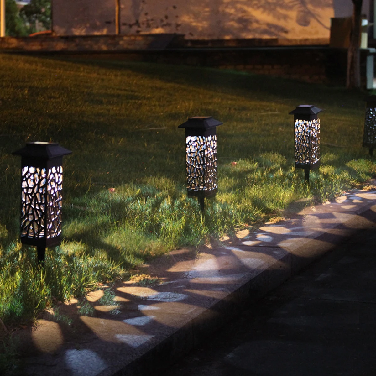 

2022 Solar LED Lawn Light Outdoor Garden Lights Waterproof Garden Decoration Lamp Pavilion Yard Landscape Buried Lamps