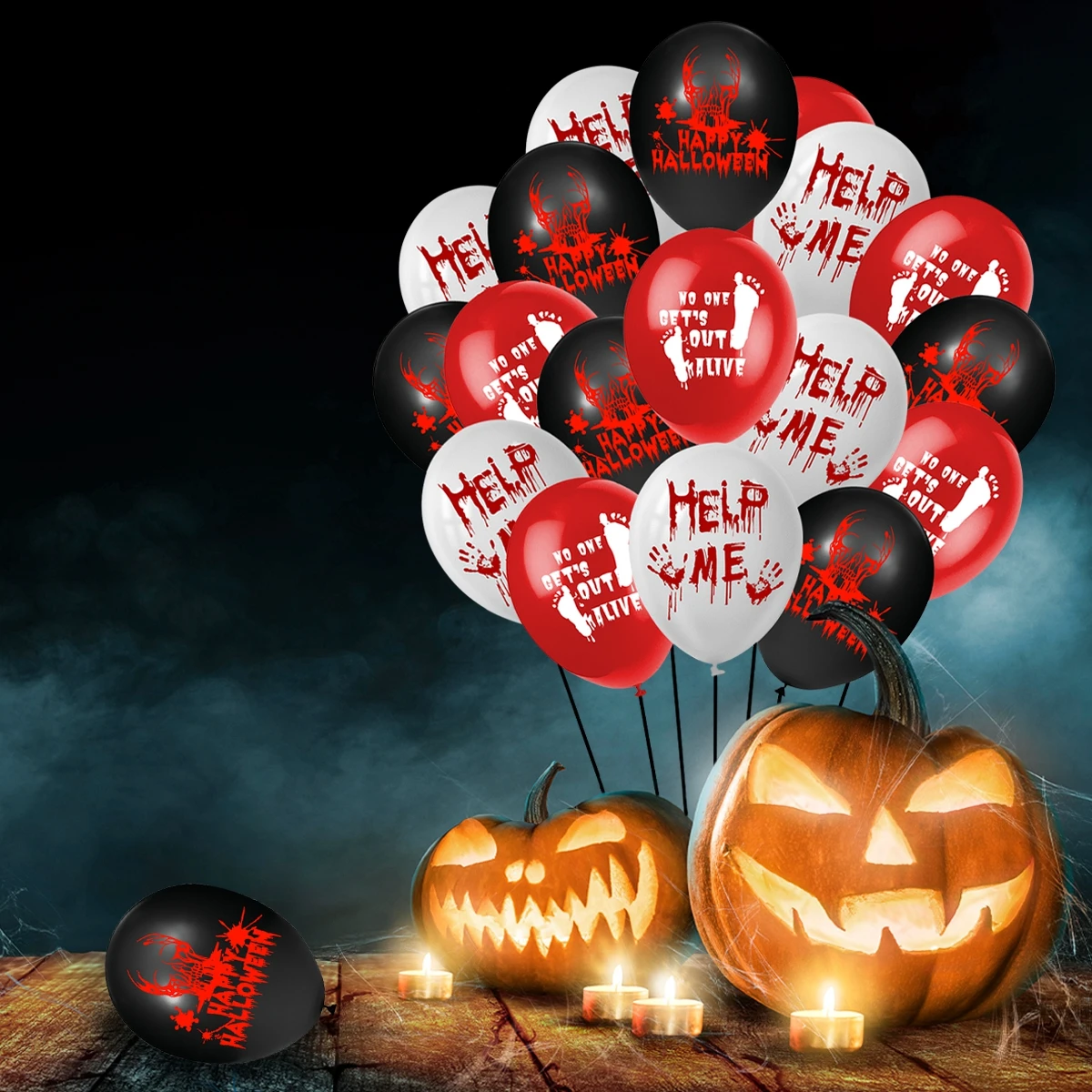 19 шт. букет в виде паука и летучей мыши на Хэллоуин