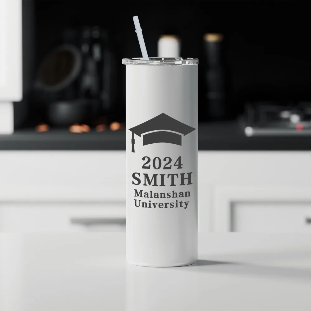 Вакуумный стакан из нержавеющей стали с крышкой и соломенной чашкой 2024 20 унций