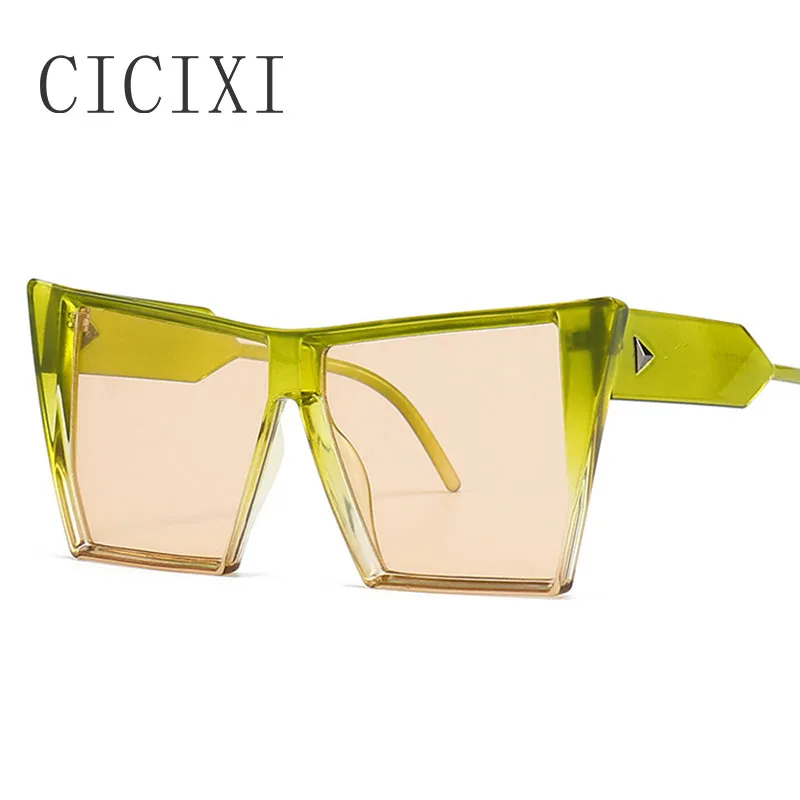 

CICIXI New Oversized Cat Eye Women Sunglasses Luxury Brand Designer Ocean Gradient Color Eyewear UV400 Men Rivets Sun Glasses