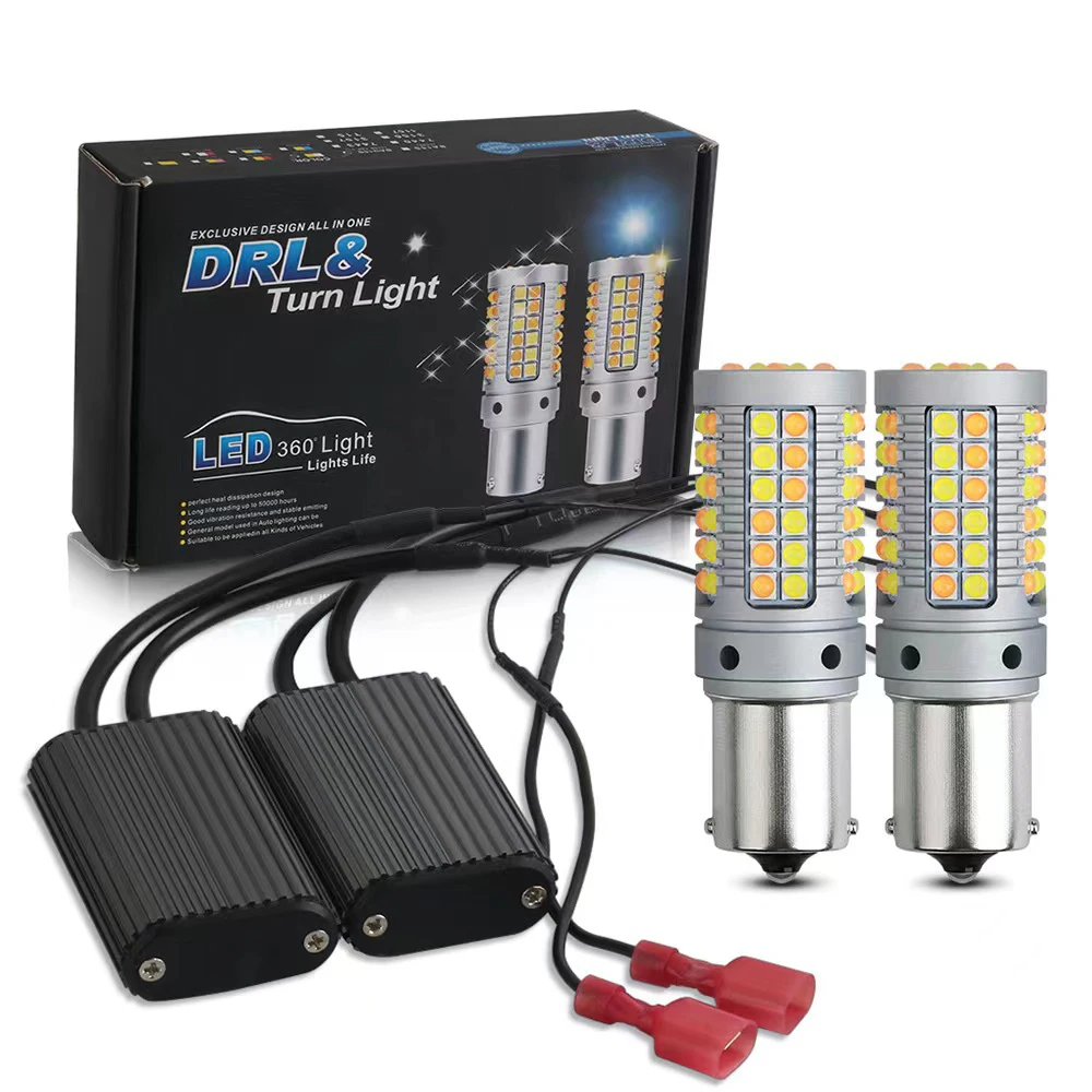 DRL Turn Signal PY21W P21W LED Dho Canbus BA15S BAU15S T20 7440 W21W
3156 69 3030smd Dual Mode Daytime Running Light Ice Blue
