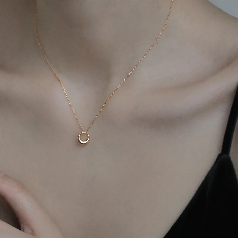 

Niche Design S925 Silver Necklace For Women Luxury Vintage Style Chain Pendant Aesthetic Vintage Korean Style Simple Fashion