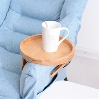 portable sofa armrest bamboo wooden tea tray solid wood tray tea cup trays stand tray wooden dinner plate storage balcony