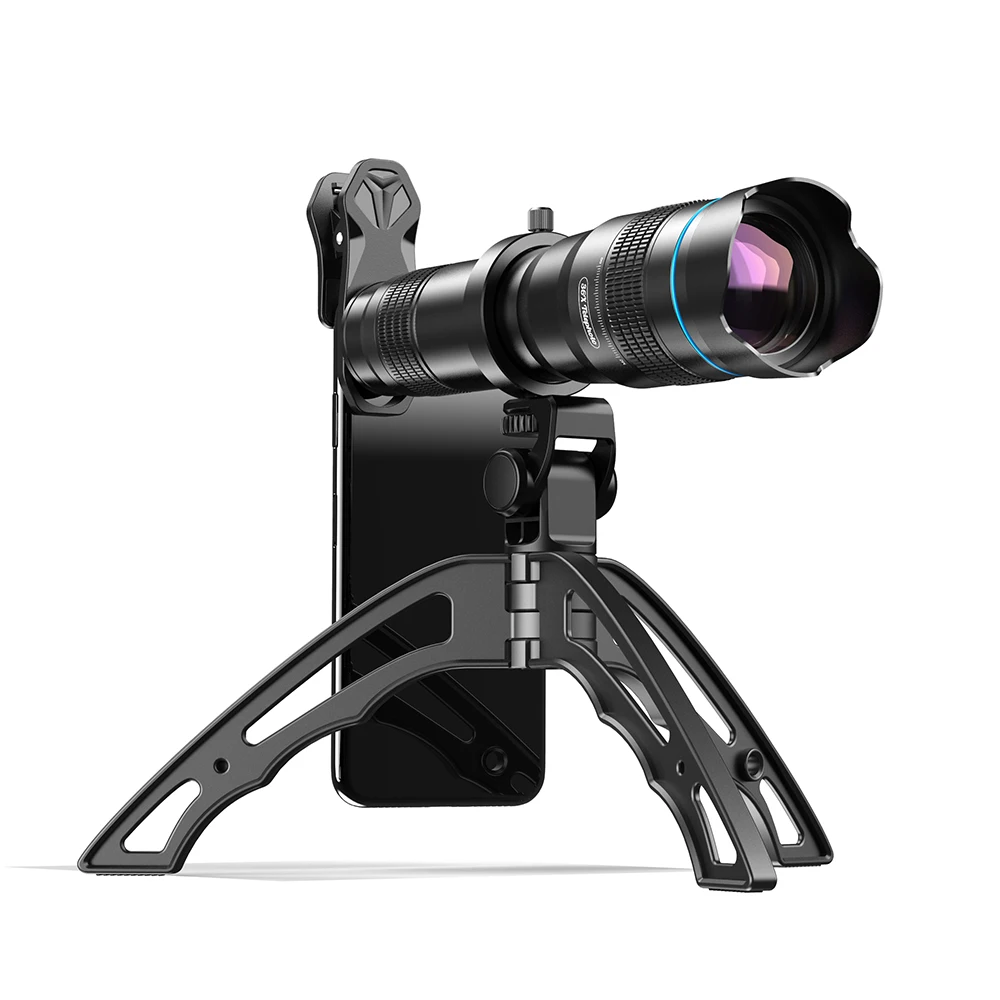 

Телеобъектив APEXEL серии HD 36X 60X, монокулярный телескоп с зумом для камеры телефона + Штатив для селфи с дистанционным управлением для смартфон...