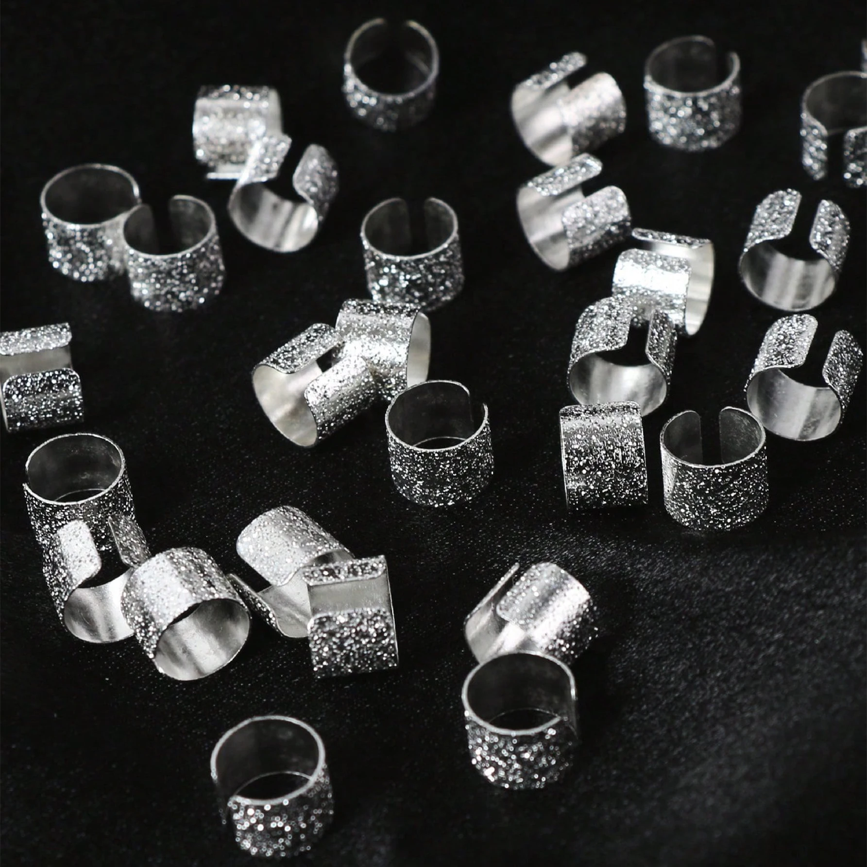 30 шт./упак. женские блестящие кольца для плетения волос богемная уличная одежда