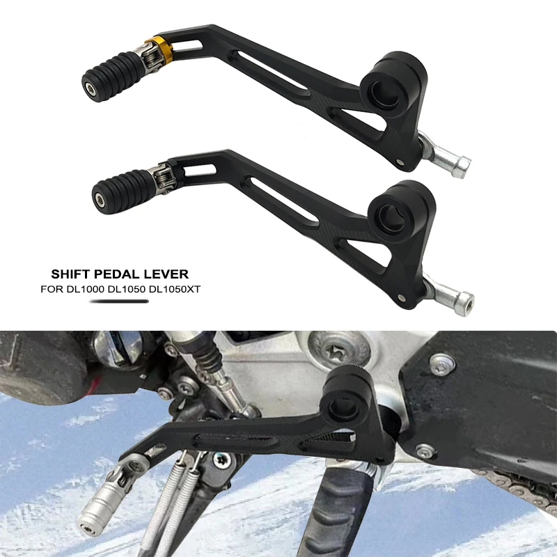 Фото Для SUZUKI V-Strom DL1000 DL1050 DL 1050XT DL1050XT 2014-2024 2023, регулируемый складной рычаг переключения передач для мотоцикла, педаль переключения передач №1