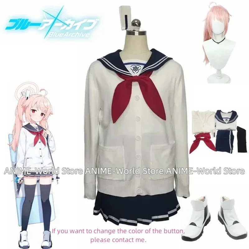 Игровая голубая архивная искусственная кожа костюм японская школьная форма