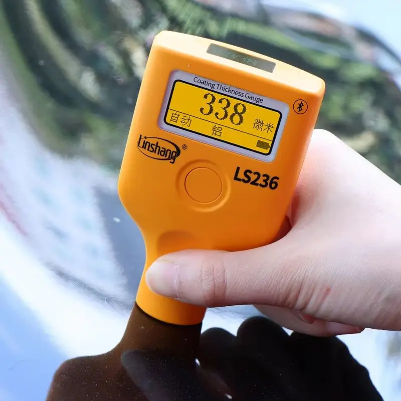 LINSHANG LS236 ЖК-экран автомобильный толщиномер пленки краски DR120 Fe NFe тестер