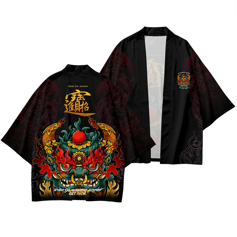 

2023 Summertime Fashion Japanese Anime Robe Cardigan Women Men Harajuku Demon Slayer Cosplay Shirts Yukata Haori Kimono