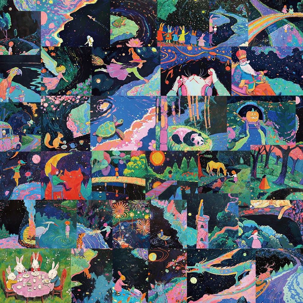 50 шт. водонепроницаемые виниловые наклейки в стиле ретро