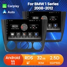 Автомобильный мультимедийный радиоплеер Android 11 для BMW 1 серии E87 E88 E82 E81 2008 2009 2010 2011 2012 SWC BT RDS FM AM
