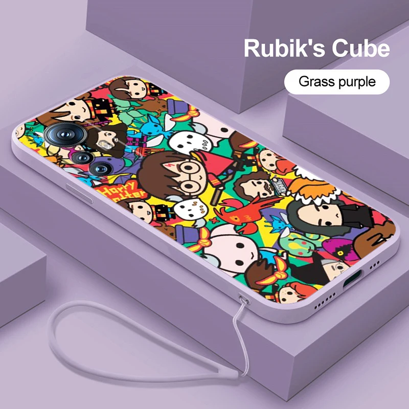 

Liquid Rope Phone Case For Xiaomi Mi 13 12S 12 12X 12T 11i 11T 11 10 10S 10T Pro Lite Ultra 5G Harries Ring Potters Cartoon