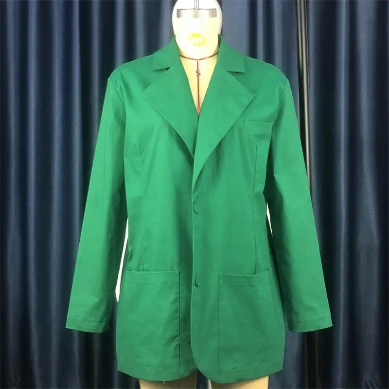 2023 Women's Autumn and Winter New Candy Color Cotton and Linen Shoulder Pads Loose Casual Suit Jacket Women's Suit Jacket