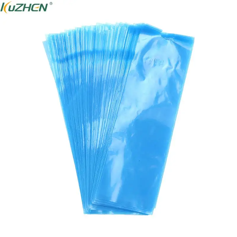 

100Pcs/pack 16x5CM Disposable Blue Tattoo Clip Cord Sleeves Bags Covers Bags For Tattoo Machine Tattoo Accessory
