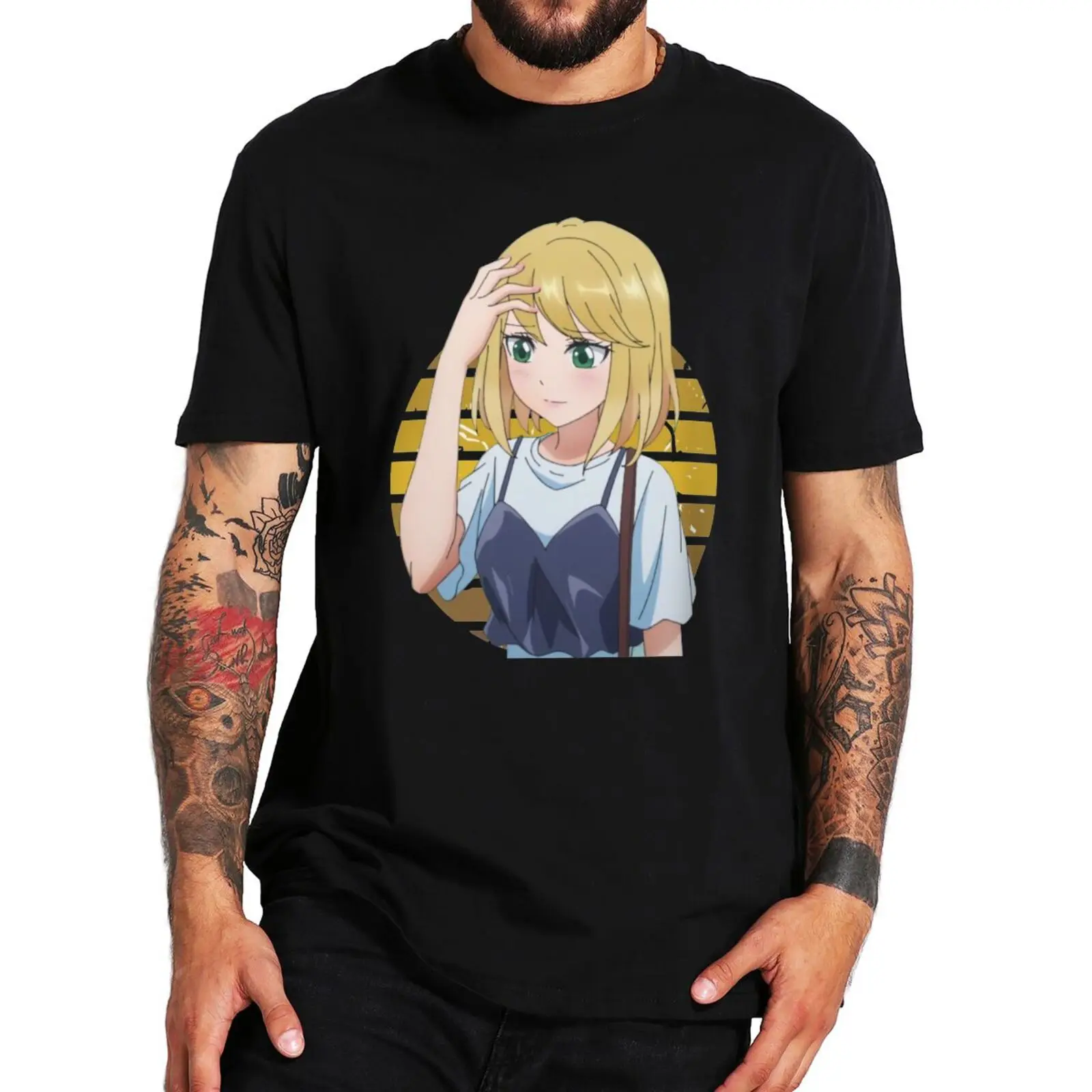 

Футболка мужская из мягкого хлопка, с принтом «Любовь после мирового господства»