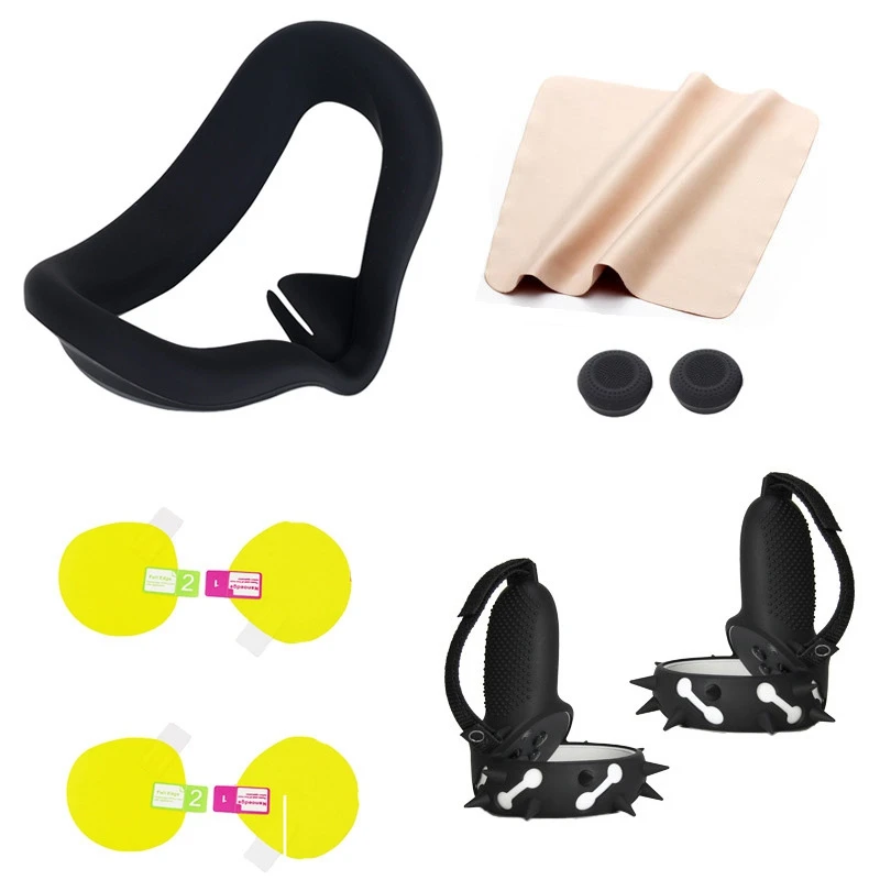 

For Oculus Quest 2 Mask Grip Cover Package Grip Cover Eye Mask Face Cover Shell For Quest VR Glasses Accessories