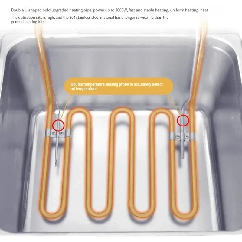 Автоматическая подъемная электрическая фритюрница большой емкости картофель