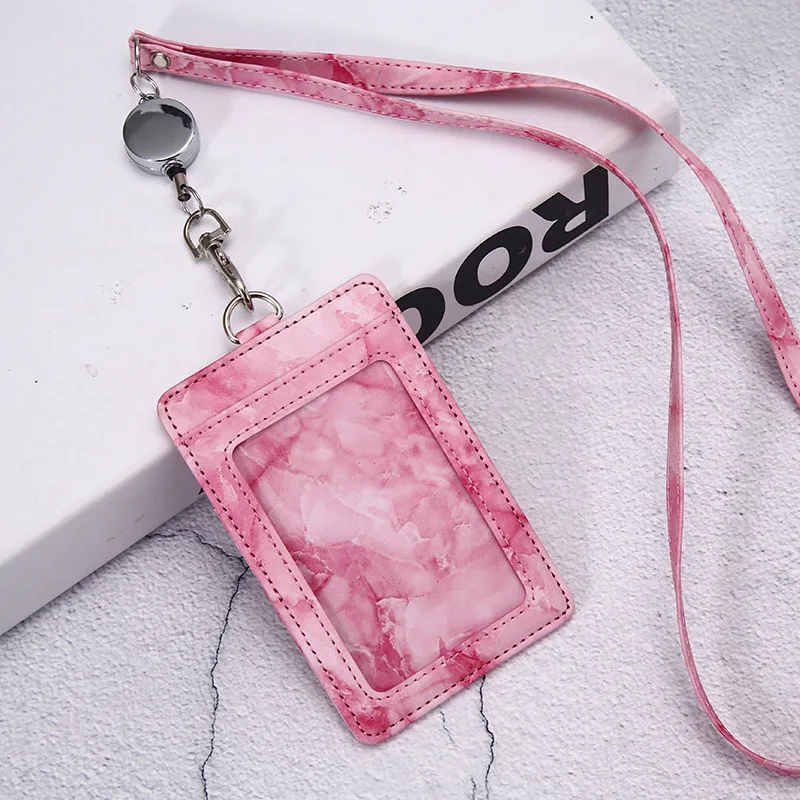 

Multi-functional Leather Card Holder with Neck String Lanyard for Women and Men