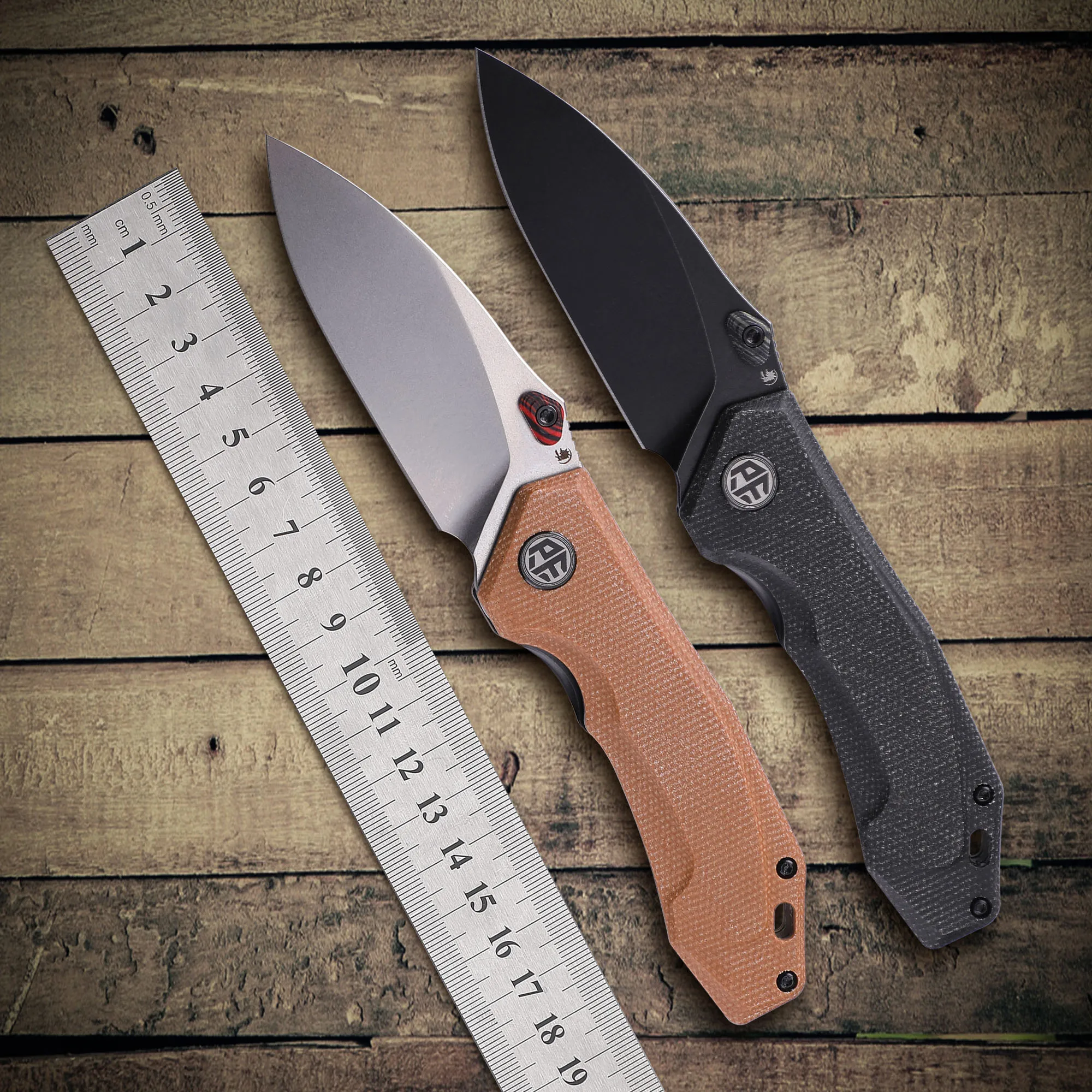 Petrified Fish PFP04 K110 стальной складной нож Керамический шарикоподшипник льняная ручка