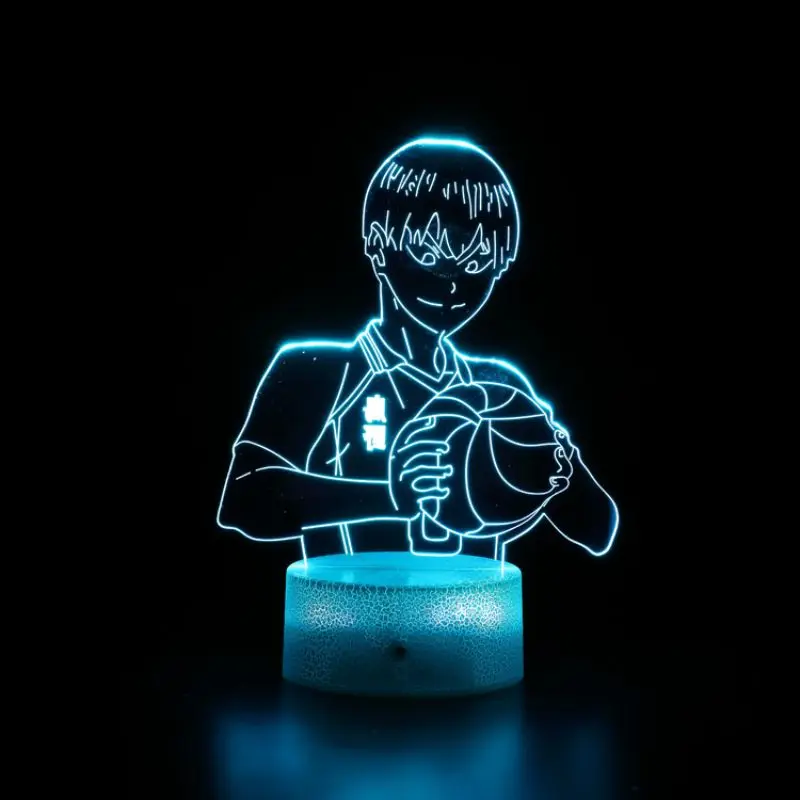 

To The Top Acrylic Led Night Light Anime Haikyuu Shoyo Hinata Figure for Kids Bedroom Decor Nightlight Cool Manga Gadget Child