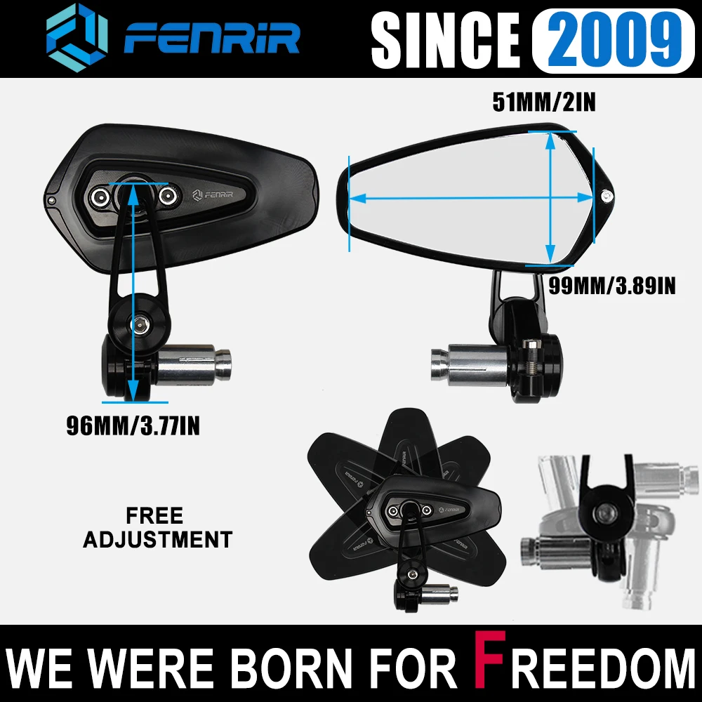 Зеркало для бара мотоцикла Yamaha R1 R3 R6 MT03 Kawasaki Ninja Z900 Z650 Honda Suzuki SV650 Benelli Ducati Monster KTM Duke |