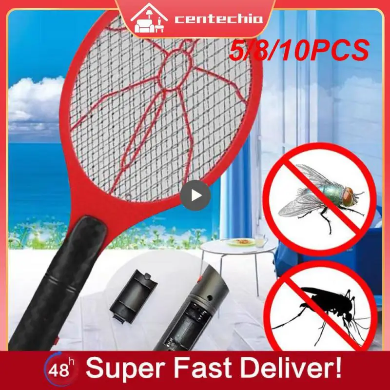 

5/8/10PCS Fly Swatter Trap Insects Killer Handheld Mosquitos Killer Summer Lightweight Swatter Racket Home Accessories Tools