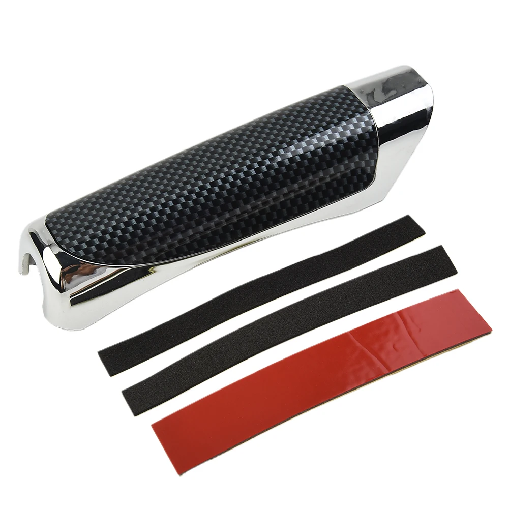 

Durable Practical Handbrake Cover Cover DIY Decoration Plastic Protector Universal 1pc ABS Car Carbon Fiber Style