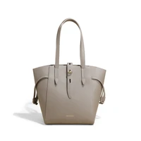 european and american new style large capacity tote bag top layer cowhide fashion handbag luxury elegant lady shopping bag