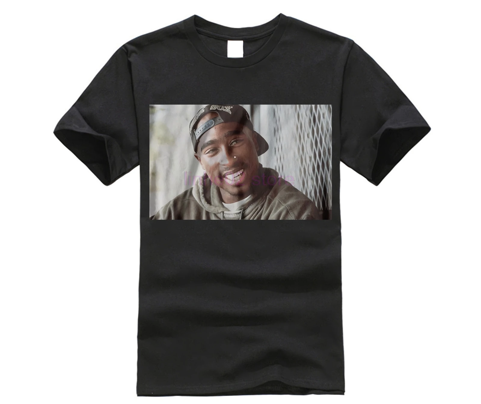 

2023 New Summer Tee Shirt t-shirt Tupac 5 Black 2pac Makaveli West Coast Hip Hop Rap Cool t-shirt