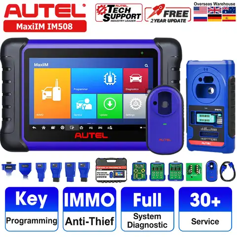Autel MaxiIM IM508 XP400 PRO программатор ключей IMMO OBD2 сканер автомобильный диагностический инструмент OE все системы Диагностика 2 года бесплатное обно...