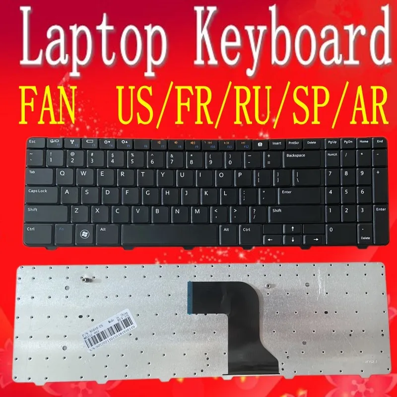 

For dell inspiron 15, 15r, n m, 5010, n5010 keyboard laptop notebook