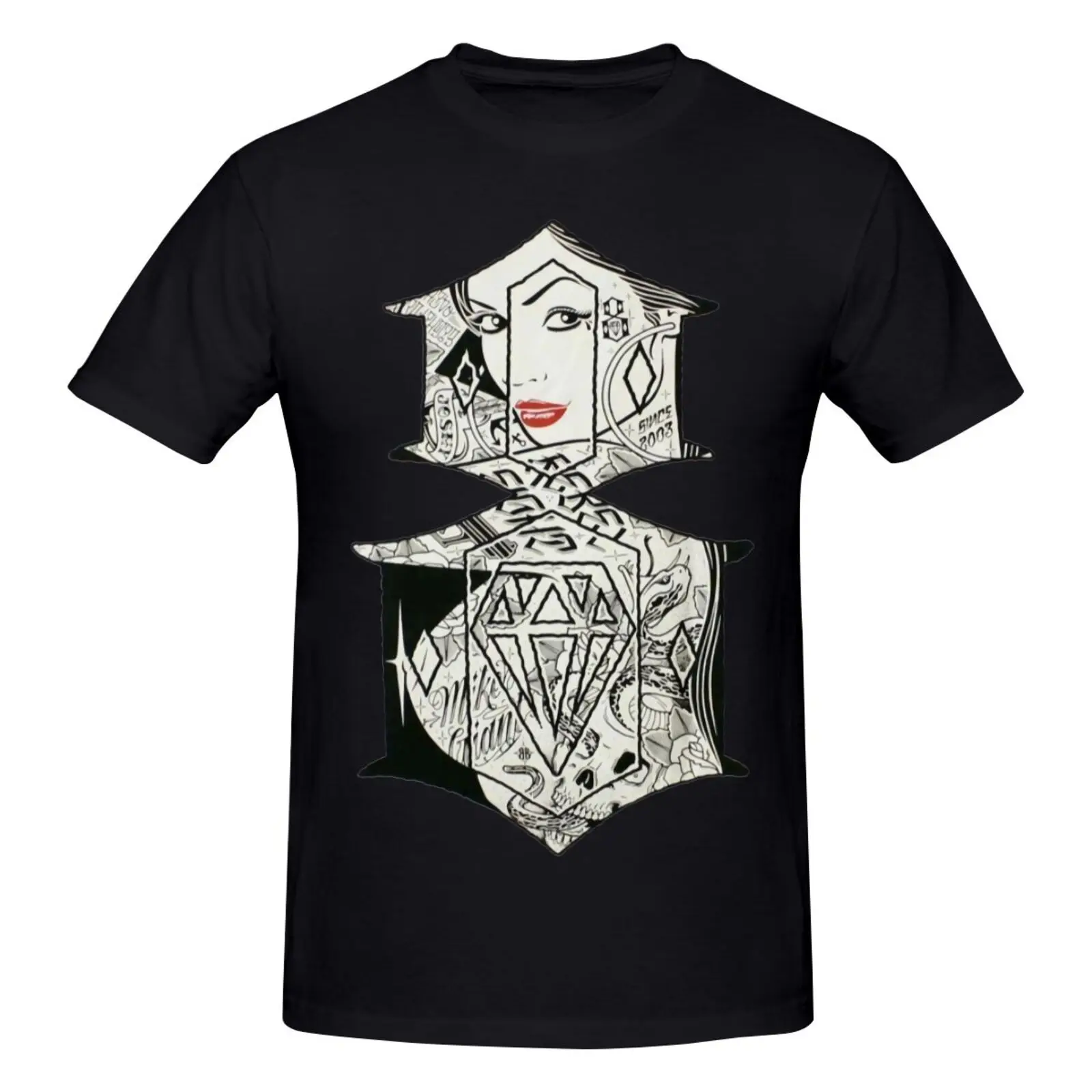 

Rebel8 Looking Glass T Shirt For Men Oversized Oversize T-Shirts T Shirt Women Men's Clothes Grunge T Shirt Women Men Clothing