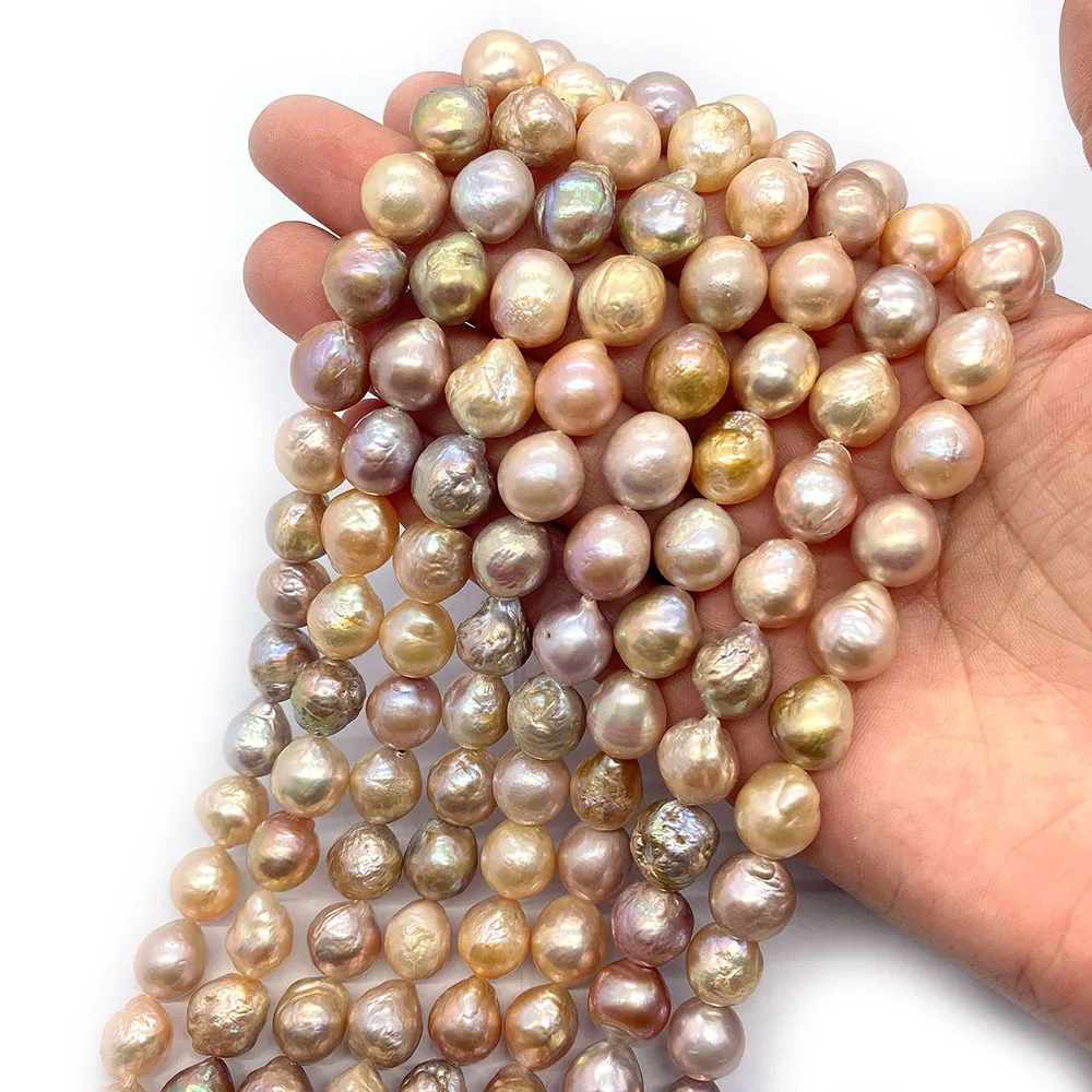 

Natural Freshwater Edison Pearls Grade AA 9-10mm Baroque Pearl Beads for Making DIY Jewelry Earring Bracelet Necklace Accessorie