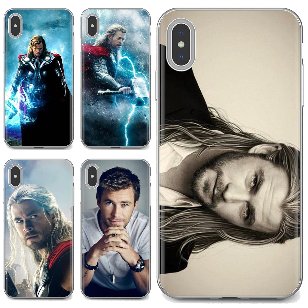 

Men Chris Hemsworth Avengers Thor Silicone Case For iPhone 10 11 12 13 Mini Pro 4S 5S SE 5C 6 6S 7 8 X XR XS Plus Max 2020