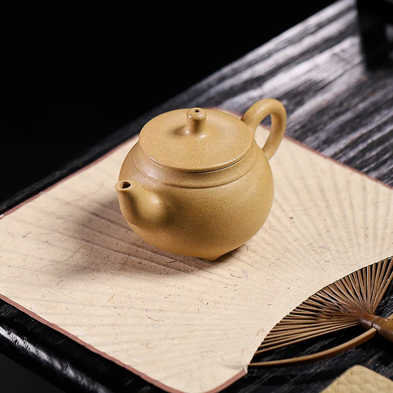 High Quality Yixing Zisha Teapot Ore Old Segment Mud Handmade Three-Legged Shengquan Household