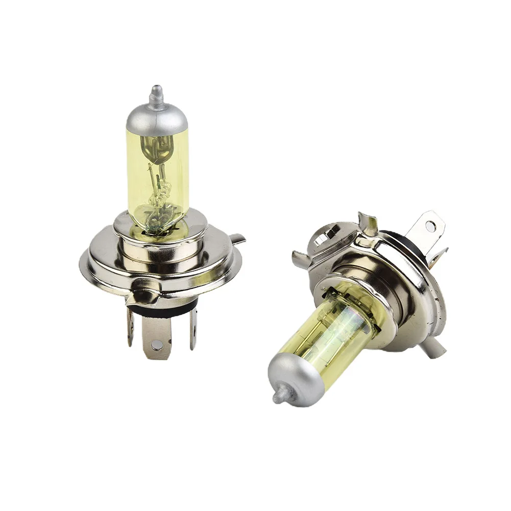 

2pcs H4 Car Halogen Bulb Headlight Kit 12V 100W 3000K Auto Accessories Bright Halogen Headlamp Bulb Car Lights