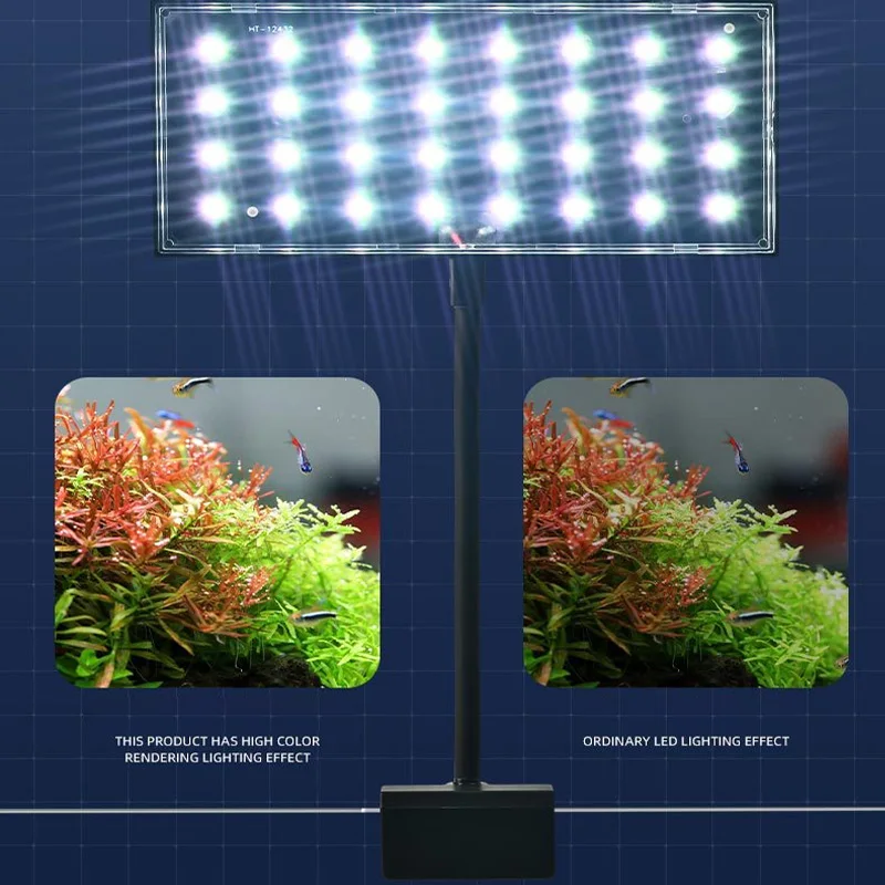 12 \ 16 Вт светильник для аквариума без мерцания полный спектр светодиодная лампа