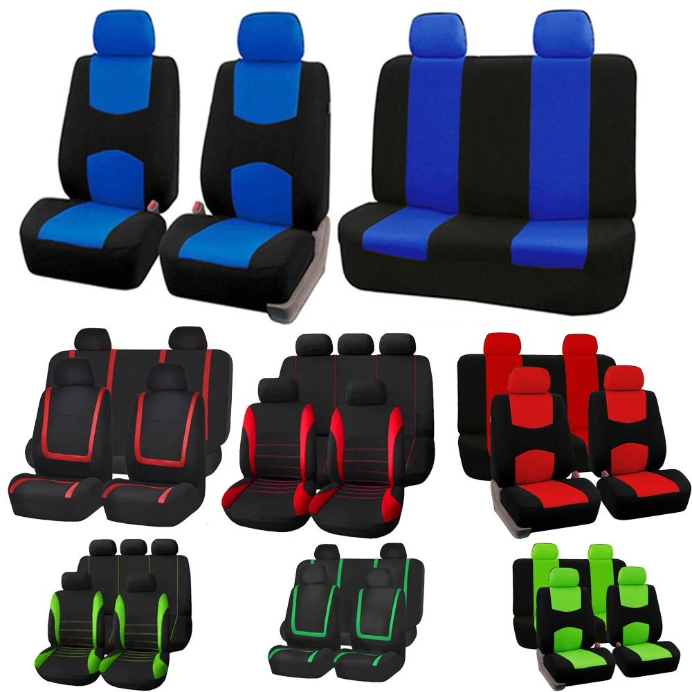 

2/5Seats Fabric Car Seat Cover For BMW F30 F31 F34 F32 F33 F36 E34 E39 E60 E61 F10 F11 F07 E61 Wagon Auto Chair Protector Cover