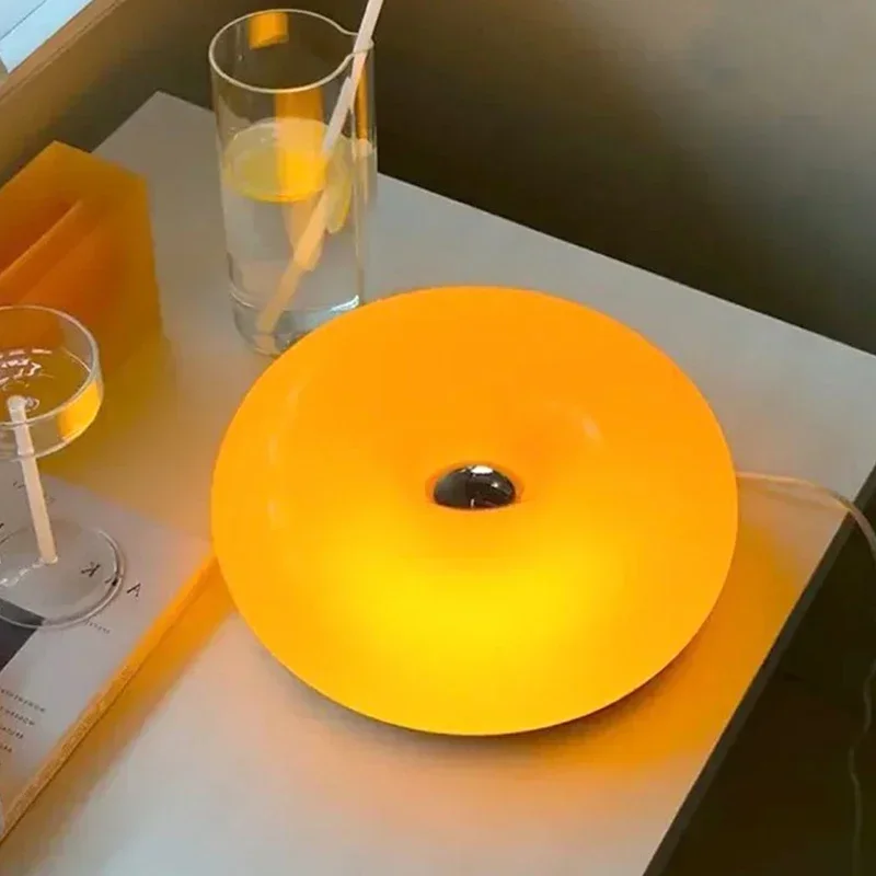 

Винтажная французская настенная лампа, настольная лампа, персонализированный арт Bauhaus, настенный светильник из оранжевого стекла, стол, спальня, прикроватный светильник