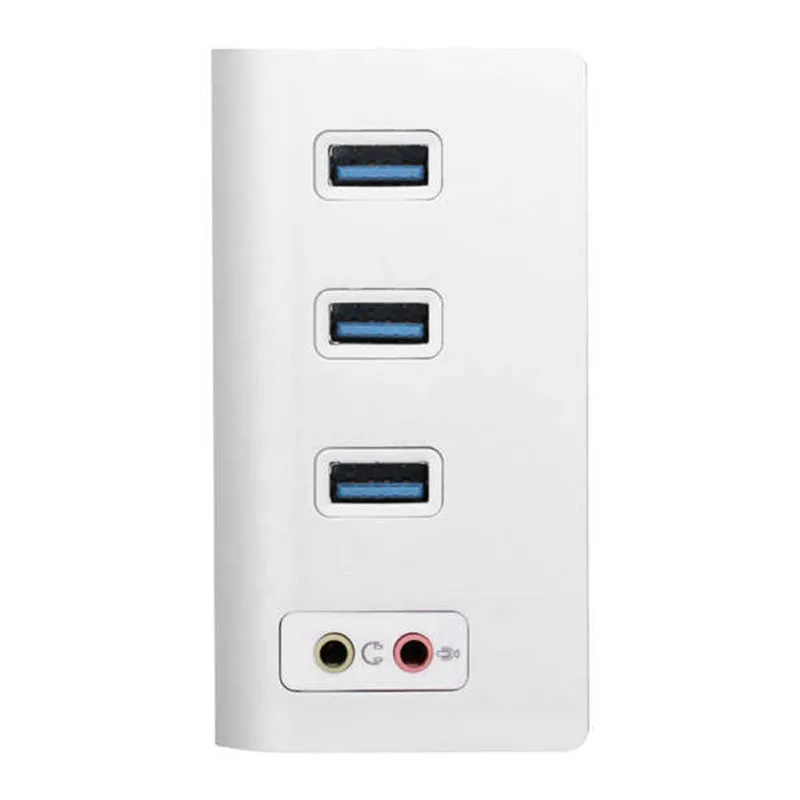 

Aluminum Alloy USB Splitter High Speed ​​USB 3.0 Hub 3 Ports Hubs with Sound Card Microphone for